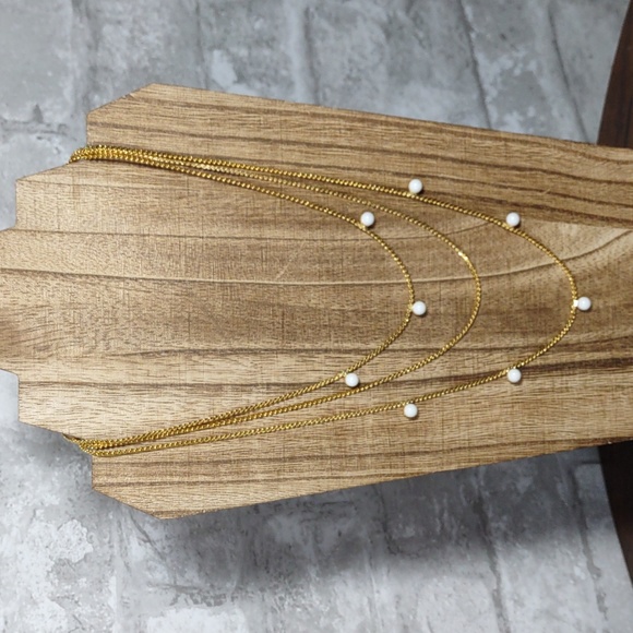 Vintage Hobe Triple Chain Necklace - Picture 2 of 9